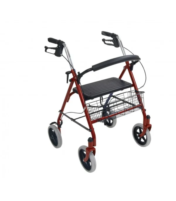 Drive Durable 4 Wheel Rollator with 7.5" Casters