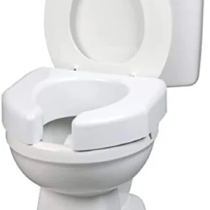 SP Ableware Basic Open-Front 3-Inch Elevated Toilet Seat for Standard/Elongated Toilets