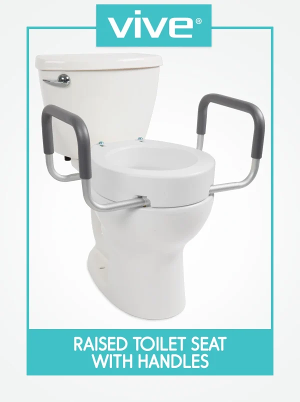 Vive Toilet Seat Riser with Arms