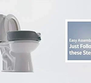 Medline Raised Toilet Seat With Lock