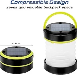 Kizen Collapsible Camping Lantern - USB & Solar Rechargeable Lanterns