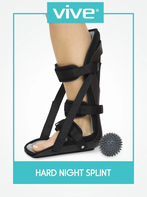 Vive Hard Plantar Fasciitis Night Splint and Trigger Point Spike