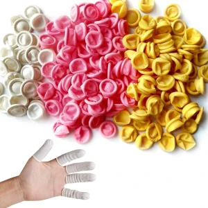 Glittery 220 PCS Disposable Latex Finger Cots