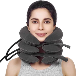 Cervical Neck Traction Device & Inflatable Adjustable Neck Stretcher