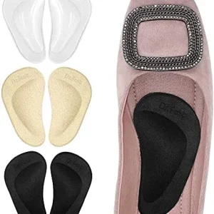 Dr. Foot's Arch Support Shoe Inserts for Flat Feet, Gel Arch Pads for Plantar Fasciitis,