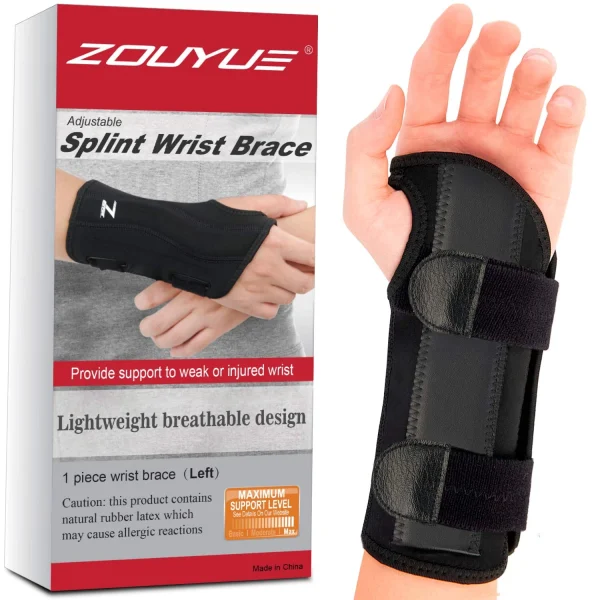 ZOUYUE Carpal Tunnel Wrist Brace, Adjustable Wrist Splint