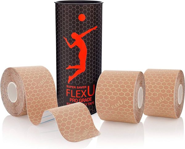 Flex U Pro Grade Kinesiology Tape 3 rolls