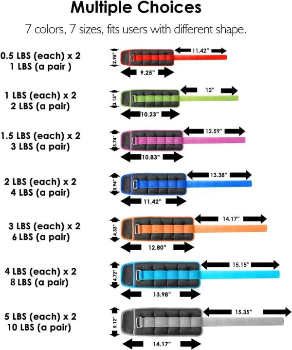 Reehut Weights w/ Velcro Pair